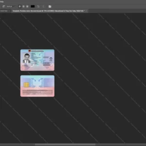 Albania Id Card Psd Template version 1 - layered smart object structure