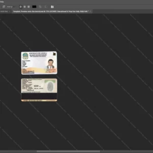 Angola Id Card Psd Template version 1 - vector based ui elements