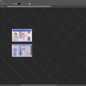 Armenian Driver License Psd Template version 1 - digital restoration project file
