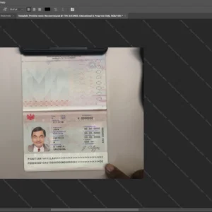 Austria Passport Psd Template version 2 (photolook) - official style layout concept