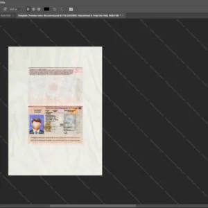Bulgaria Passport Psd Template version 1 - vector based ui elements
