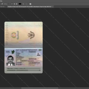 Burundi Passport Psd Template version 2 (2019-present) - layered smart object structure