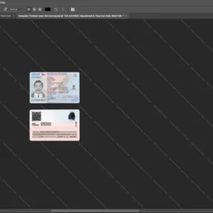 Chile Id Card Psd Template version 1 - graphic resource for digital artists