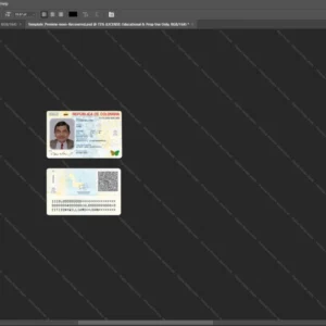 Colombia Id Card Psd Template version 1 (2020-present) - vector based ui elements