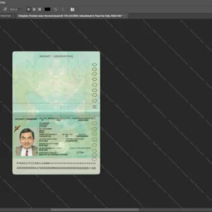 Kazakhstan Passport Psd Template version 2 (2009-present) - high quality preview for designers