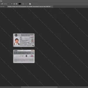 Mexico Id Card Psd Template version 1 - fully editable photoshop layers