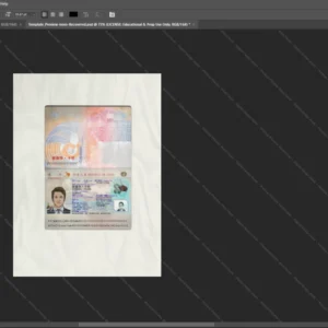Taiwan Passport Psd Template version 2 - isolated background mockup