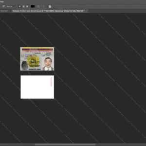 Venezuela Id Card Psd Template version 1 - fully editable photoshop layers