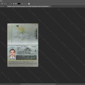 Ecuador Passport Psd Template version 2 (2021-present) - isolated background mockup