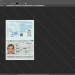 Estonia Passport Psd Template version 2 (2022-present) - printable document prop template