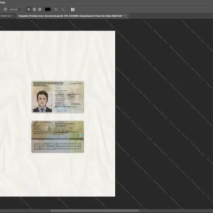 Germany Id Card Psd Template version 2 - high definition print standard