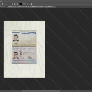 Finland Passport Psd Template version 1 - high definition print standard