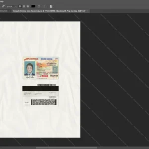 Usa Arizona Driver License Psd Template version 2 - photorealistic shadow details