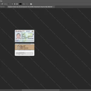 Ireland Id Card Psd Template version 1 - photorealistic shadow details