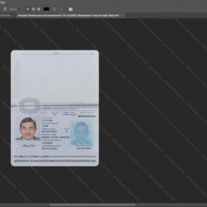India Passport Psd Template version 3 - fully editable photoshop layers
