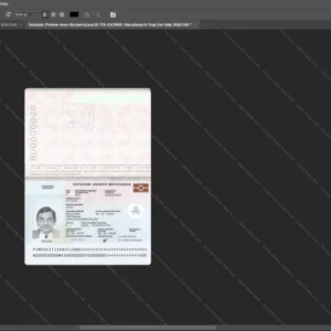 Mexico Passport Psd Template version 2 (2022-present) - digital restoration project file