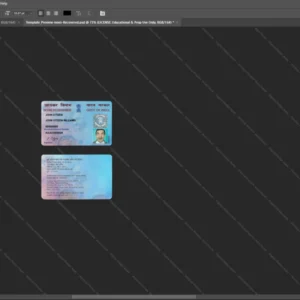India Epan Id Card Psd Template version 1 - fully editable photoshop layers