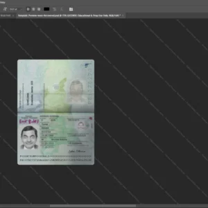 Slovenia Passport Psd Template version 2 (2019-present) - printable document prop template