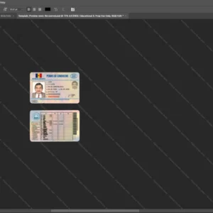 Moldova Driver License Psd Template version 1 - fully editable photoshop layers