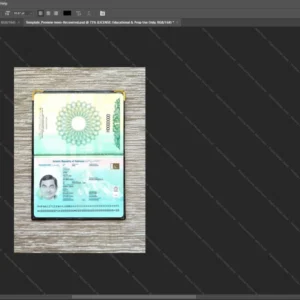 Pakistan Passport Psd Template version 3 (2023-present-photolook) - blank template for editing data