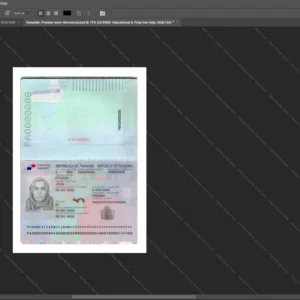 Panama Passport Psd Template version 2 - photorealistic shadow details