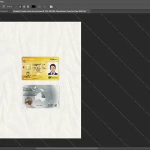 Australia Queenland Driver License Psd Template version 1 - professional graphic design asset