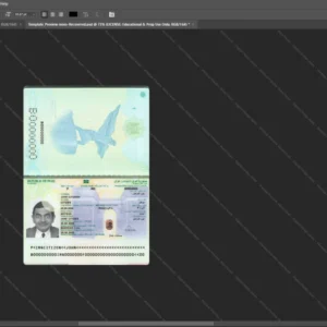Iraq Passport Psd Template version 3 (2024-present) - digital restoration project file