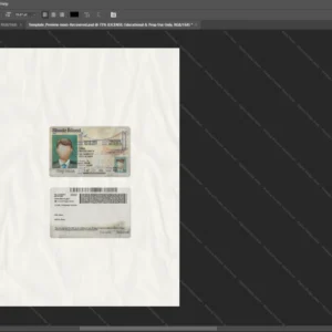 Rhode Island Driver License Psd Template version 1 - photorealistic shadow details