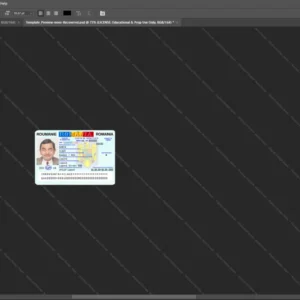 Romanian Id Card Psd Template version 1 - graphic resource for digital artists