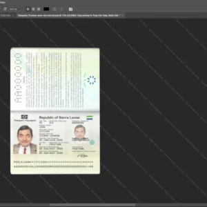 Sierra Passport Psd Template version 1 - professional graphic design asset