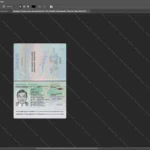 Solomon Islands Passport Psd Template version 1 - professional graphic design asset