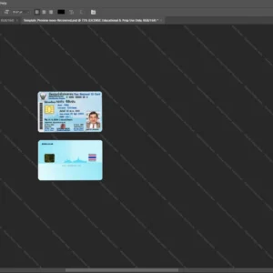 Thailand Id Card Psd Template version 1 - professional graphic design asset