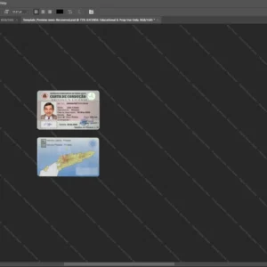 Timor Leste Driver License Psd Template version 1 - official style layout concept