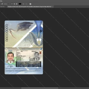 Trinidad And Tobago Passport Psd Template version 1 - official style layout concept