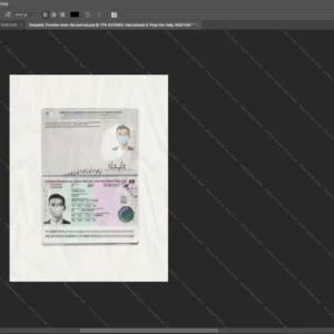 United Kingdom Passport Psd Template version 5 (2020-present) - customizable identity template view