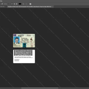 Usa Wyoming Driver License Psd Template version 1 - cinematic prop for movie production
