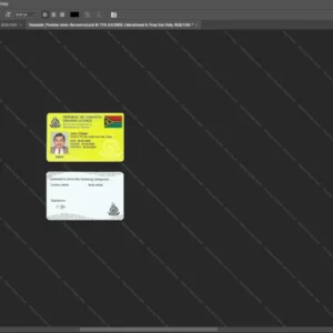 Vanuatu Driver License Psd Template version 1 - detailed close-up of paper texture