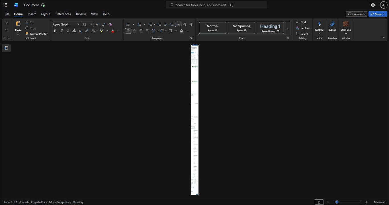 Canada Bank of Montreal BMO Bank Statement Template, Ready to print in Word and PDF format