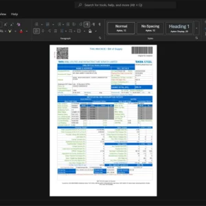 India Jamshedpur Utility Services Company Limited JUSCO Electricity Bill Template, Quick edit digital asset in Word and PDF