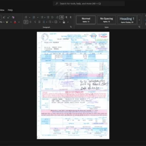 Nigeria National Electric Power Authority NEPA Electricity Bill Template, Fully editable Word and PDF format