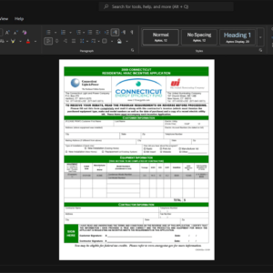 USA Connecticut Light and Power Electricity Bill Template, High-quality design in Word and PDF format