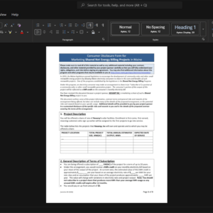 USA Nexamp Inc Electricity Bill Template, Clean typography design in Word and PDF format